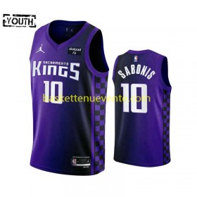Maillot Basket Sacramento Kings DOMANTAS SABONIS 10 Jordan Statement Edition 2023-2024 Violet Swingman - Enfant